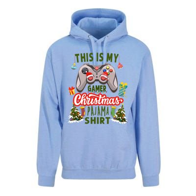 Video Gamer Xmas Grandson Gamer This Is My Christmas Pajama Gift Unisex Surf Hoodie