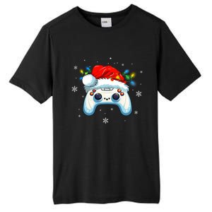 Video Gamer Xmas Lights Video Game Controller Christmas Great Gift Tall Fusion ChromaSoft Performance T-Shirt