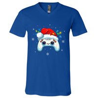 Video Gamer Xmas Lights Video Game Controller Christmas Great Gift V-Neck T-Shirt