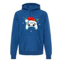 Video Gamer Xmas Lights Video Game Controller Christmas Great Gift Premium Hoodie