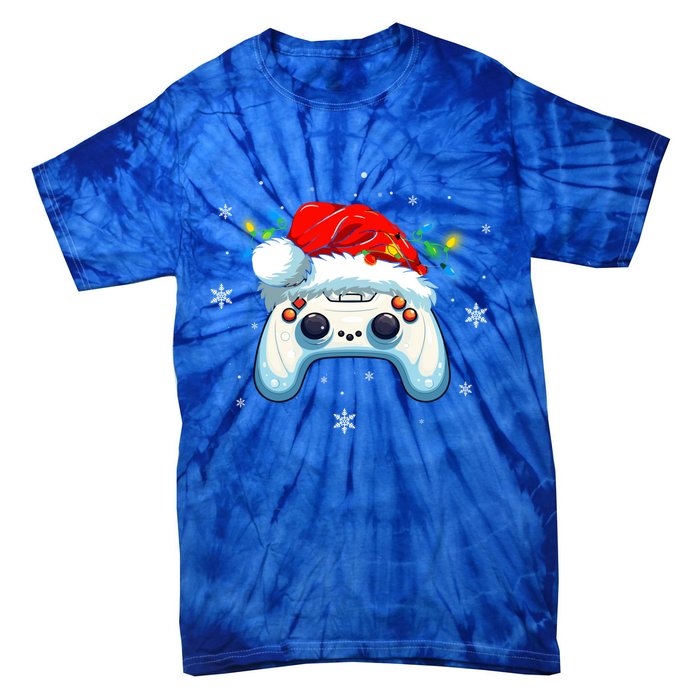 Video Gamer Xmas Lights Video Game Controller Christmas Great Gift Tie-Dye T-Shirt