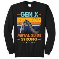 Vintage Gen X Generation Sarcasm Gen X Metalslide A Strong Sweatshirt