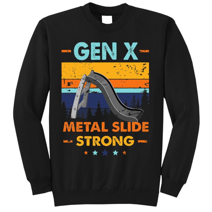 Vintage Gen X Generation Sarcasm Gen X Metalslide A Strong Sweatshirt