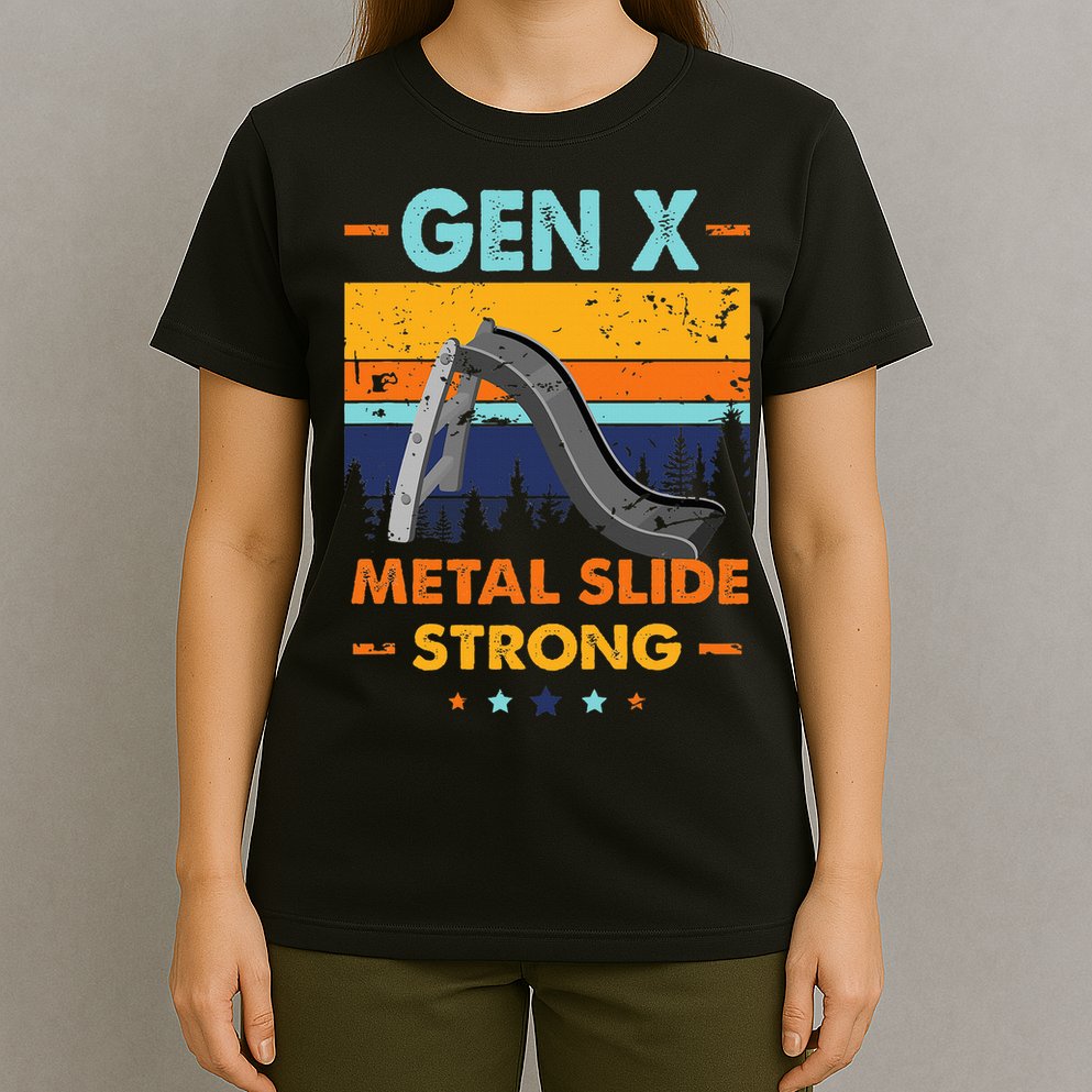 Vintage Gen X Generation Sarcasm Gen X Metalslide A Strong T-Shirt