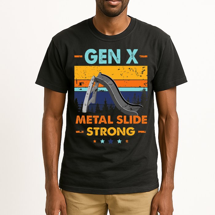 Vintage Gen X Generation Sarcasm Gen X Metalslide A Strong Tall T-Shirt