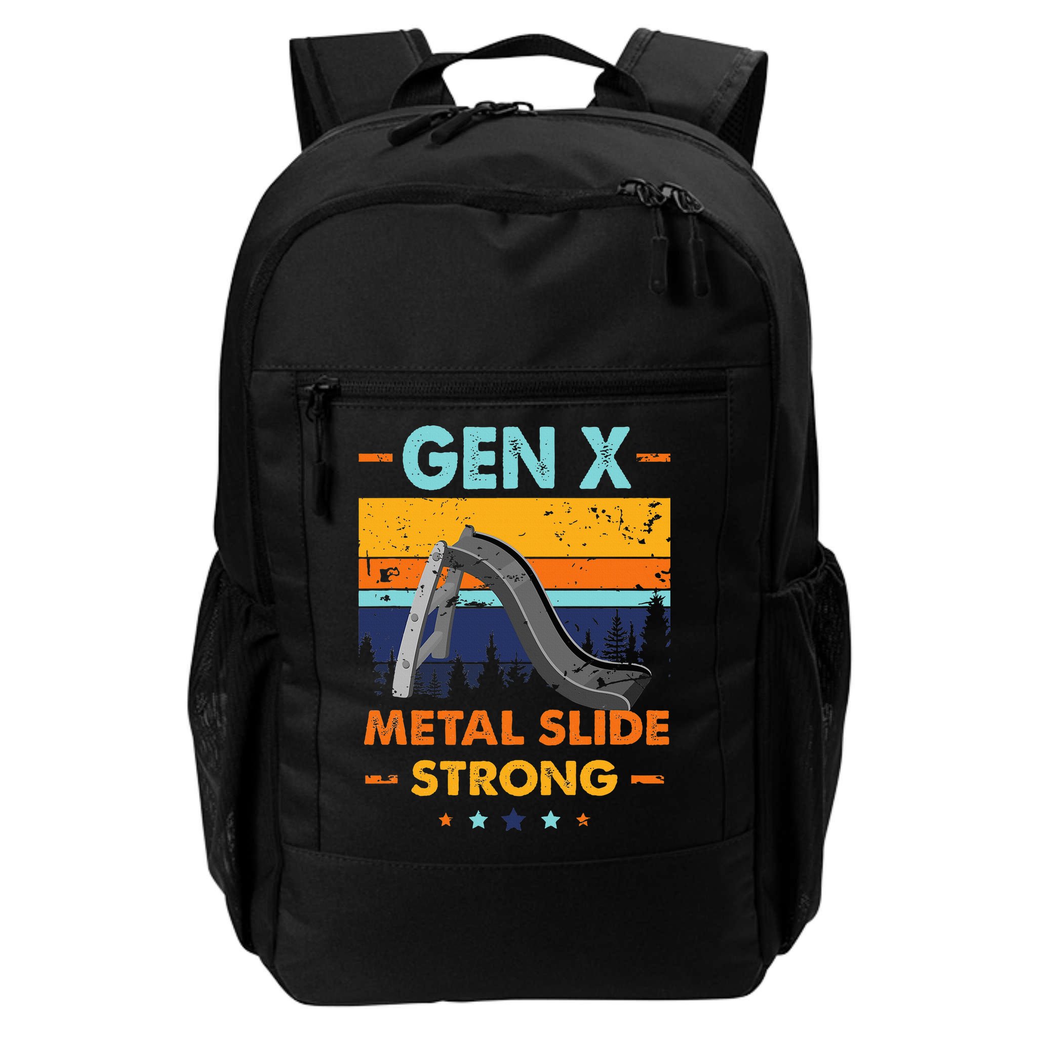 Vintage Gen X Generation Sarcasm Gen X Metalslide A Strong Backpack