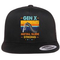 Vintage Gen X Generation Sarcasm Gen X Metalslide A Strong Flatbill Hat