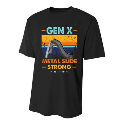 Vintage Gen X Generation Sarcasm Gen X Metalslide A Strong Youth Performance Sprint T-Shirt