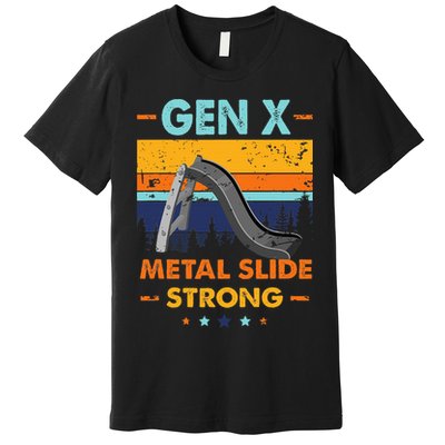 Vintage Gen X Generation Sarcasm Gen X Metalslide A Strong Premium T-Shirt