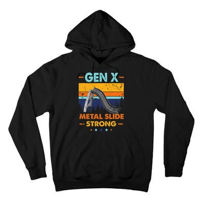 Vintage Gen X Generation Sarcasm Gen X Metalslide A Strong Tall Hoodie