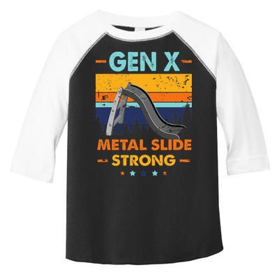 Vintage Gen X Generation Sarcasm Gen X Metalslide A Strong Toddler Fine Jersey T-Shirt