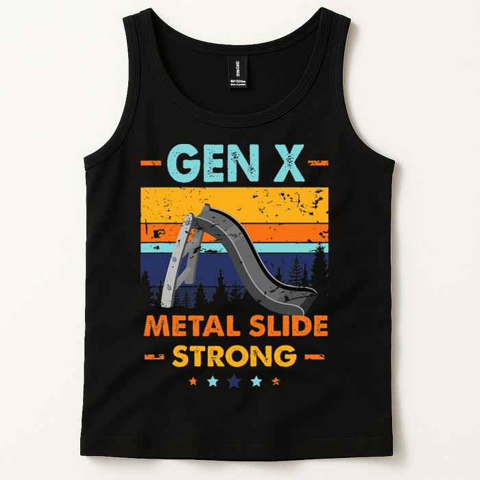 Vintage Gen X Generation Sarcasm Gen X Metalslide A Strong Tank Top