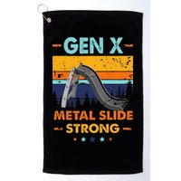 Vintage Gen X Generation Sarcasm Gen X Metalslide A Strong Golf Towel