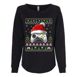 Video Gamer Xmas Holiday Video Game Controller Christmas Gift Womens California Wash Sweatshirt