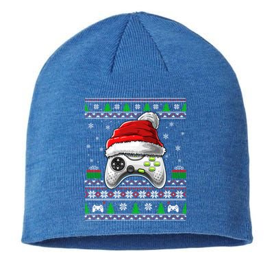 Video Gamer Xmas Holiday Video Game Controller Christmas Gift Sustainable Beanie