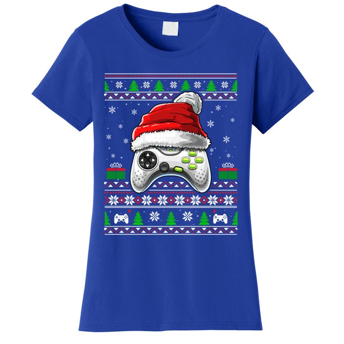 Video Gamer Xmas Holiday Video Game Controller Christmas Gift Women's T-Shirt