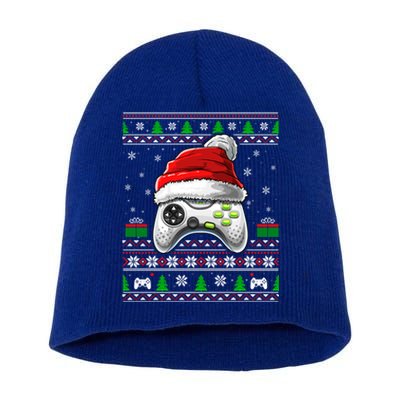 Video Gamer Xmas Holiday Video Game Controller Christmas Gift Short Acrylic Beanie