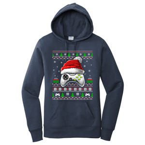 Video Gamer Xmas Holiday Video Game Controller Christmas Gift Women's Pullover Hoodie