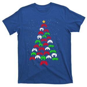 Video Gamer Xmas Lighting Funny Santa Gamer Christmas Tree Gift T-Shirt