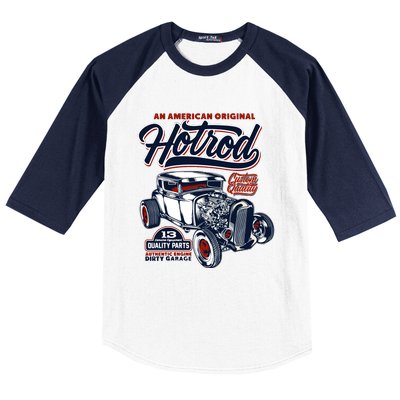 Vintage Hotrod 1932 Car Graphic Baseball Sleeve Shirt