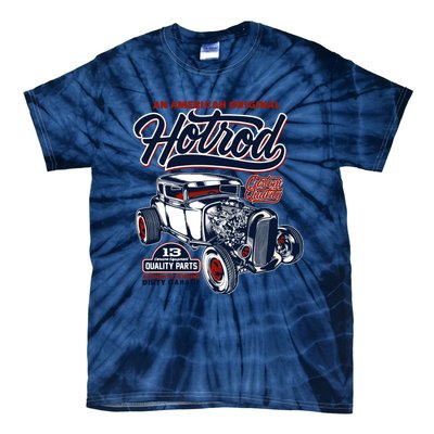 Vintage Hotrod 1932 Car Graphic Tie-Dye T-Shirt