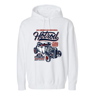 Vintage Hotrod 1932 Car Graphic Garment-Dyed Fleece Hoodie