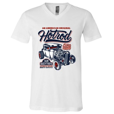 Vintage Hotrod 1932 Car Graphic V-Neck T-Shirt