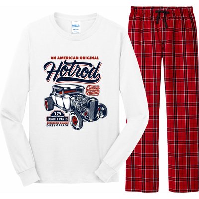 Vintage Hotrod 1932 Car Graphic Long Sleeve Pajama Set