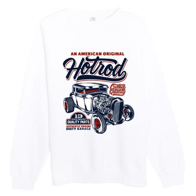 Vintage Hotrod 1932 Car Graphic Premium Crewneck Sweatshirt