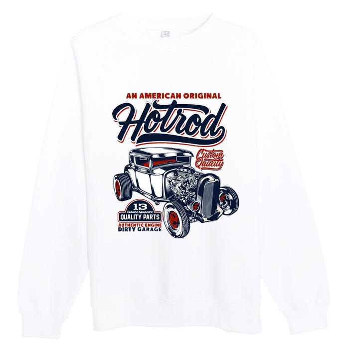 Vintage Hotrod 1932 Car Graphic Premium Crewneck Sweatshirt