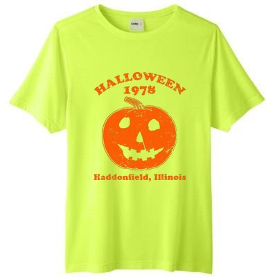 Vintage Halloween 1978 Pumpkin Haddonfield Illinois Tall Fusion ChromaSoft Performance T-Shirt