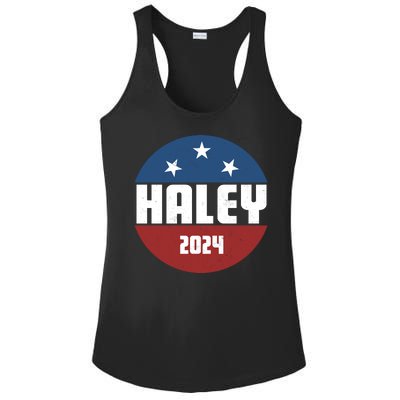 Vote Haley 2024 Election Retro Vintage Ladies PosiCharge Competitor Racerback Tank