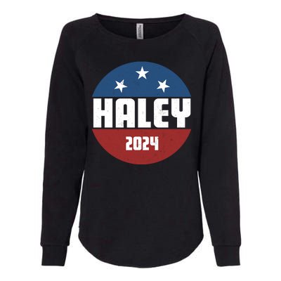 Vote Haley 2024 Election Retro Vintage Womens California Wash Sweatshirt