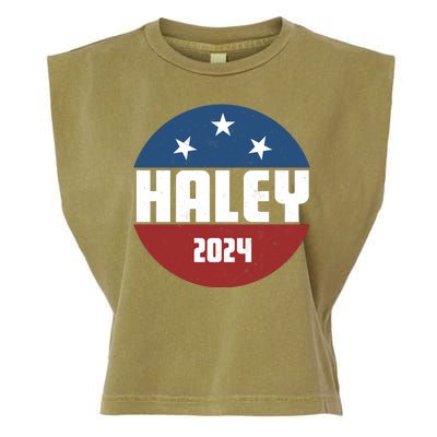 Vote Haley 2024 Election Retro Vintage Garment-Dyed Women's Muscle Tee