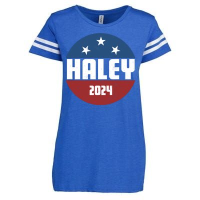 Vote Haley 2024 Election Retro Vintage Enza Ladies Jersey Football T-Shirt