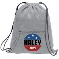 Vote Haley 2024 Election Retro Vintage Sweatshirt Cinch Pack Bag