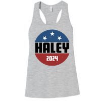 Vote Haley 2024 Election Retro Vintage Women's Racerback Tank