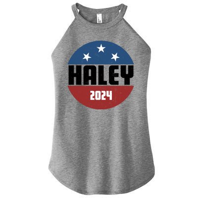 Vote Haley 2024 Election Retro Vintage Women’s Perfect Tri Rocker Tank