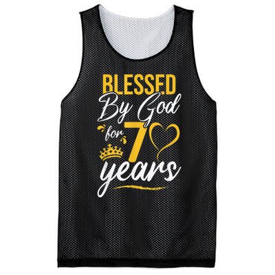 Vintage Happy 70 years Blessed by God for 70th Birthday gift Mesh Reversible Basketball Jersey Tank