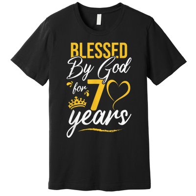 Vintage Happy 70 years Blessed by God for 70th Birthday gift Premium T-Shirt