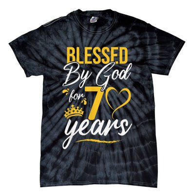 Vintage Happy 70 years Blessed by God for 70th Birthday gift Tie-Dye T-Shirt