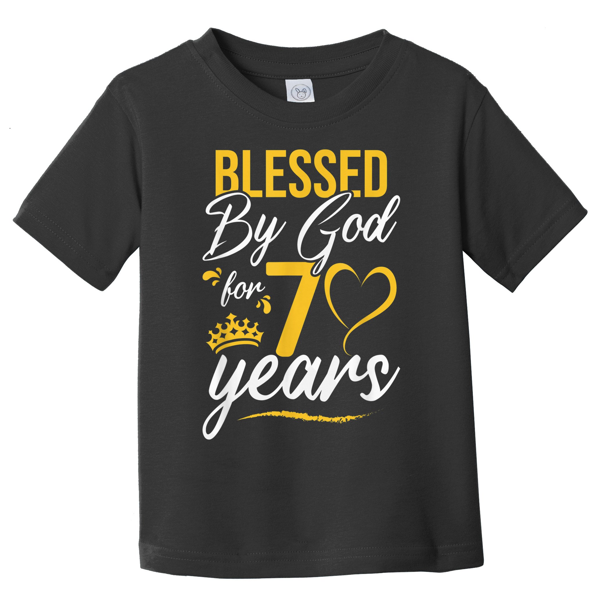Vintage Happy 70 years Blessed by God for 70th Birthday gift Toddler T-Shirt