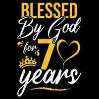 Vintage Happy 70 years Blessed by God for 70th Birthday gift Toddler T-Shirt