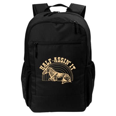 Vintage Half Assin It Mule Donkey Backpack