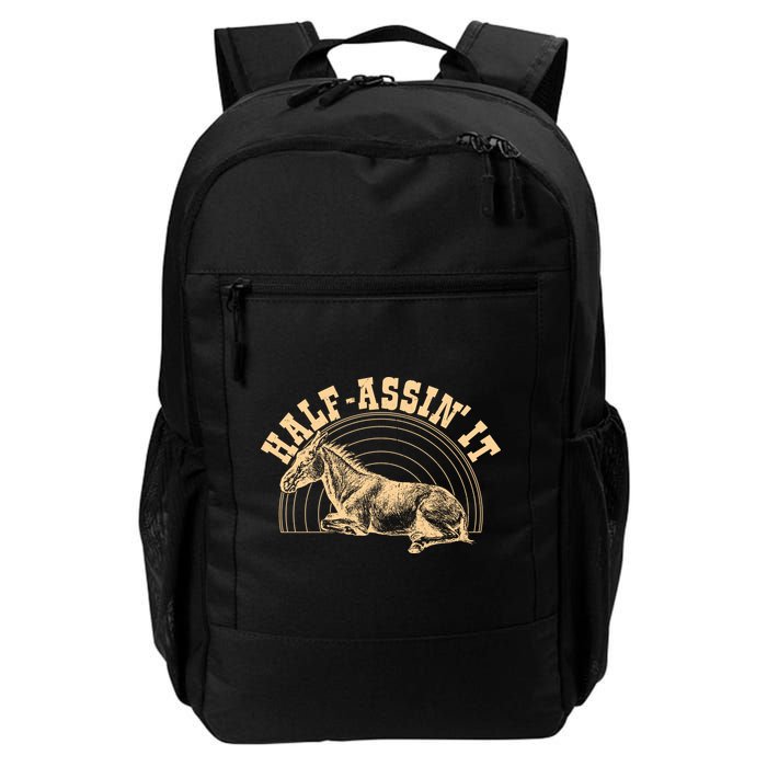 Vintage Half Assin It Mule Donkey Backpack