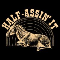 Vintage Half Assin It Mule Donkey Flatbill Hat