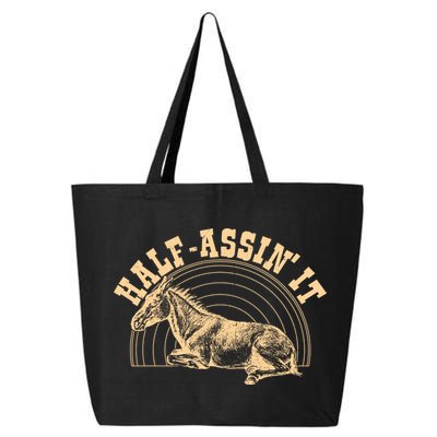 Vintage Half Assin It Mule Donkey 25L Jumbo Tote