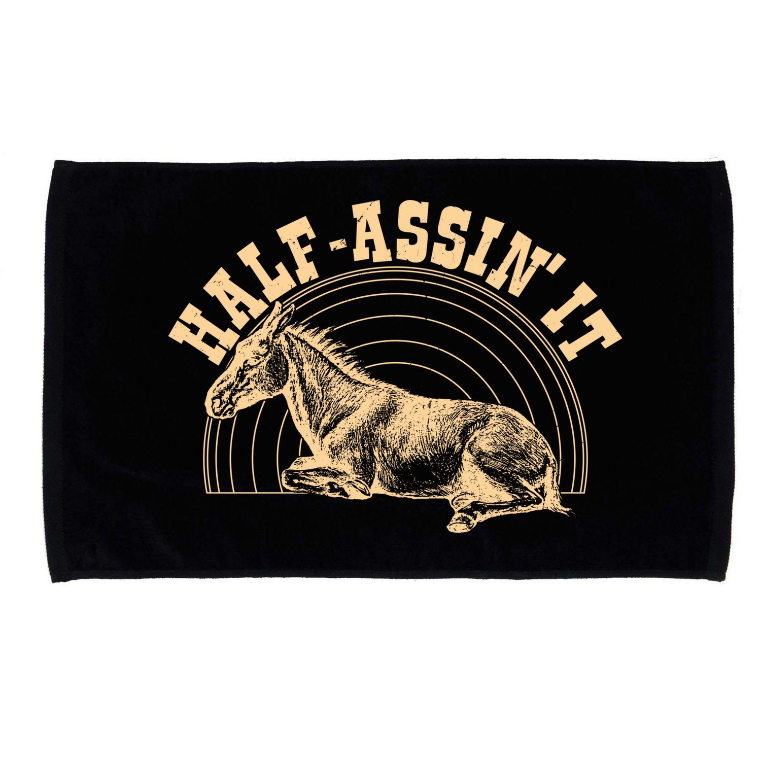 Vintage Half Assin It Mule Donkey Microfiber Hand Towel