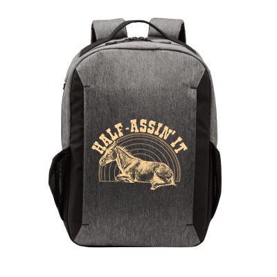 Vintage Half Assin It Mule Donkey Vector Backpack