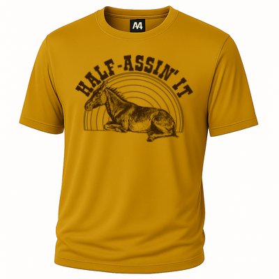 Vintage Half Assin It Mule Donkey Performance Shirt